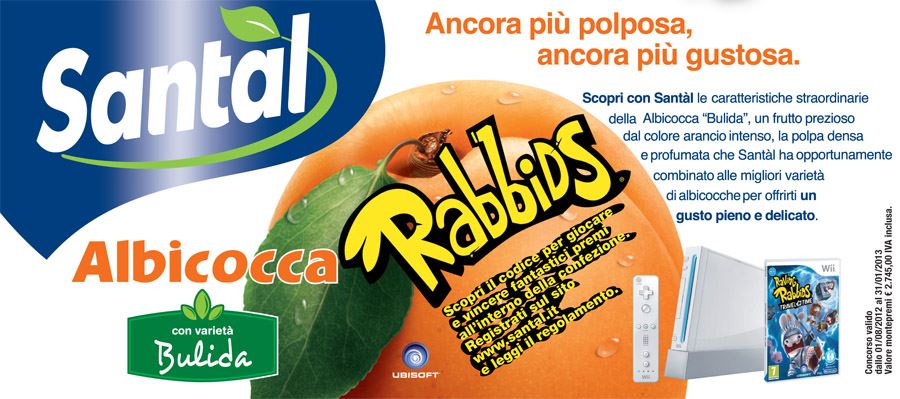 I Rabbids invadono i succhi di frutta Santal