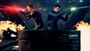 Star Trek game Kirk and Spock shuttlebay