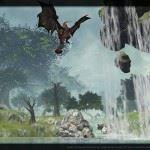 In Karuna's Blessings the water falls from the skies