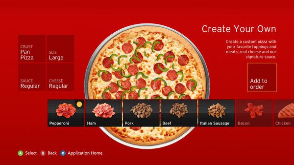 pizza hut xbox