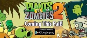 Plants Vs Zombies 2 arriva su Android