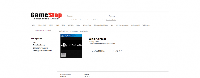 Uncharted PS4 – Gamestop inserisce il gioco nel listino mobile